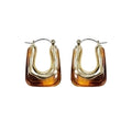 Brown Tortoise Hoops