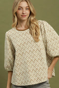 Floral Puff Sleeve Top