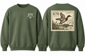 870 Collection- Vintage Duck Stamp Adult Gildan Crewneck Sweatshirt- PREORDER