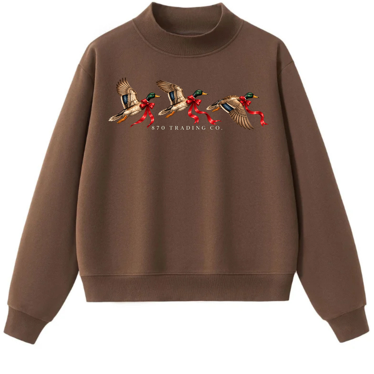 870 Collection- Merry Ducks Mockneck- PREORDER