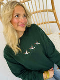 Embroidered Duck Crewneck